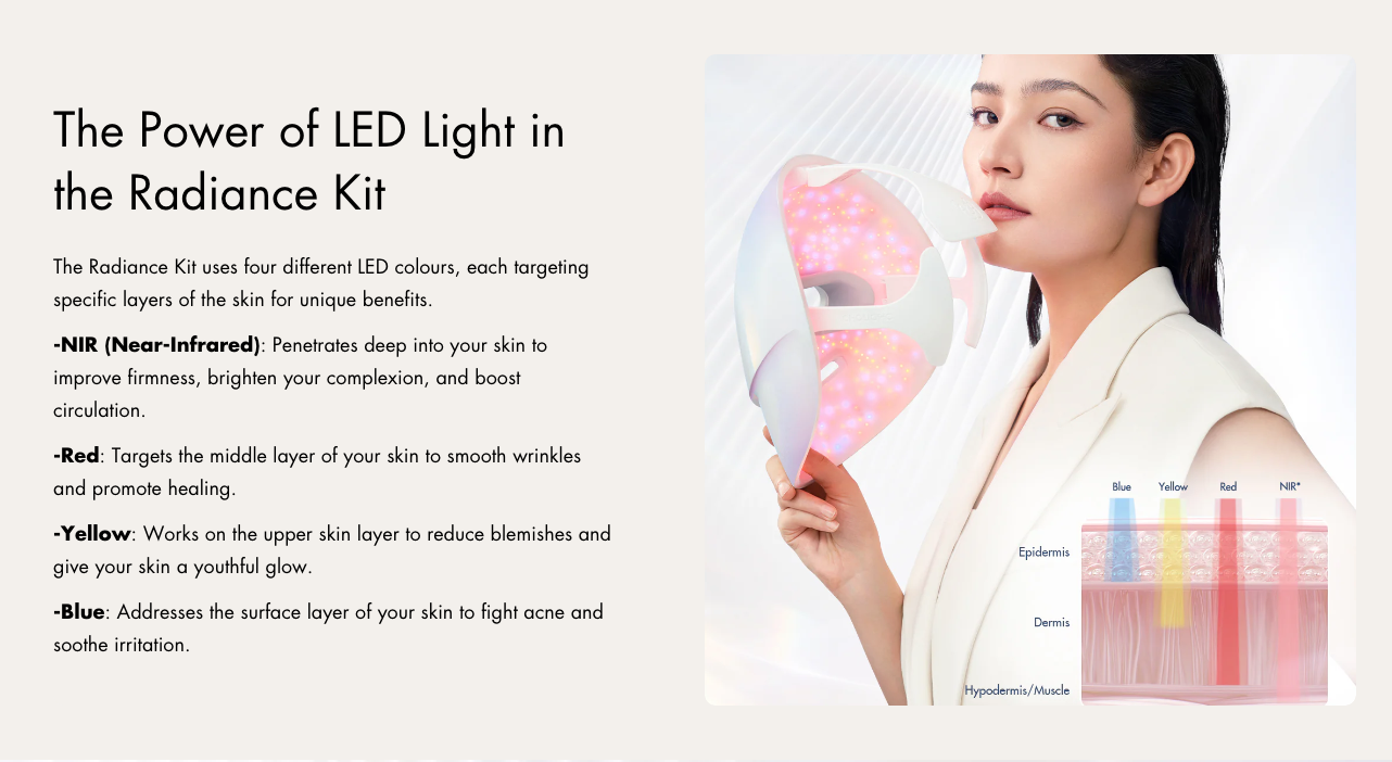 ザ ラディアンス エステキット(マスク＆ネック)LEDマスク美顔器（美品✨） 楽天市場】CHOUCHOU ザ ラディアンス エステキット(マスク＆ネック