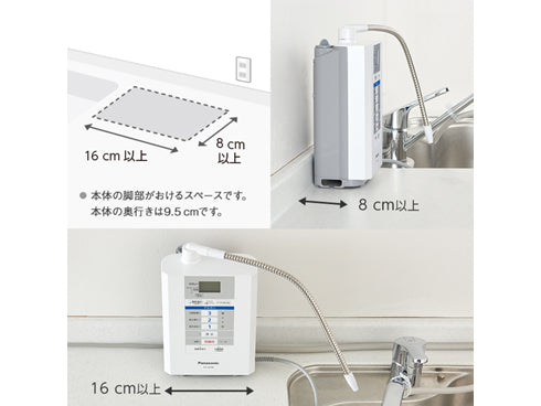 日本製 Panasonic 電解水濾水器 TK-AS30-W [アルカリイオン整水器