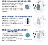 🇯🇵日本製 Anti-VIRUS MASK ウイルスカット99％ 3層N95フィルター（210日使用可能） 