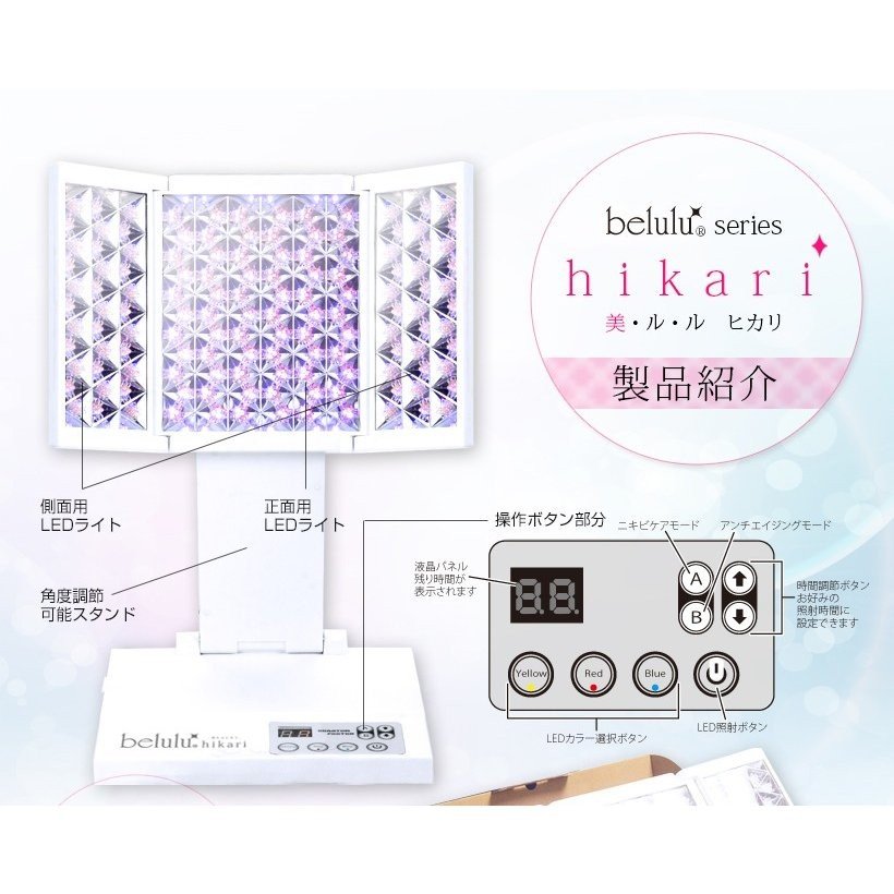□光エステ 美ルル ヒカリ Belulu series HIKARI LED Panel – BStokyo